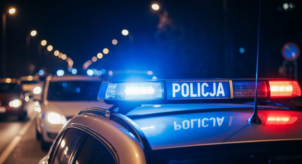 Wandalizm w Opolu: Przewrócony samochód i zniszczona tablica na ul. 1 Maja