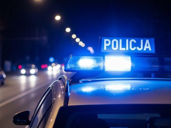Zatrzymani po szaleńczym pościgu – zdemolowali 11 aut w Kluczborku