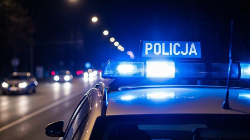 Zatrzymani po szaleńczym pościgu – zdemolowali 11 aut w Kluczborku