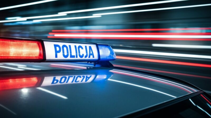 Kierowca BMW wjechał w budynek w Kluczborku, uszkadzając gazociąg