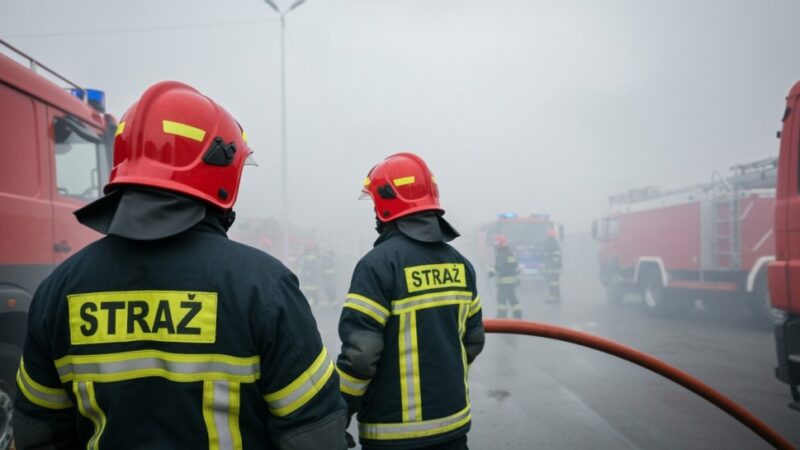 Pożar w Opolu: interwencje służb ratunkowych i policji w akcji