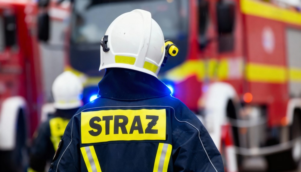 Ćwiczenia przeciwpożarowe w Centrum Usług Publicznych: OSP i samorządowcy w akcji