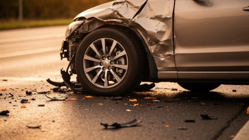 Zderzenie motocykla z samochodem w Opolu: jedna osoba ranna