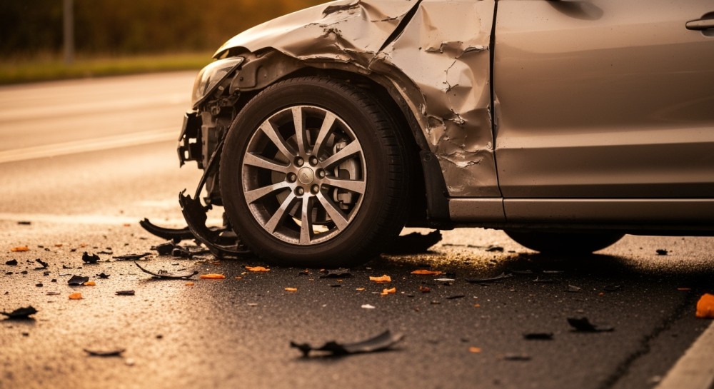 Zderzenie motocykla z samochodem w Opolu: jedna osoba ranna