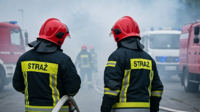 Pożar garażu w Opolu: strażacy szybko na miejscu akcji