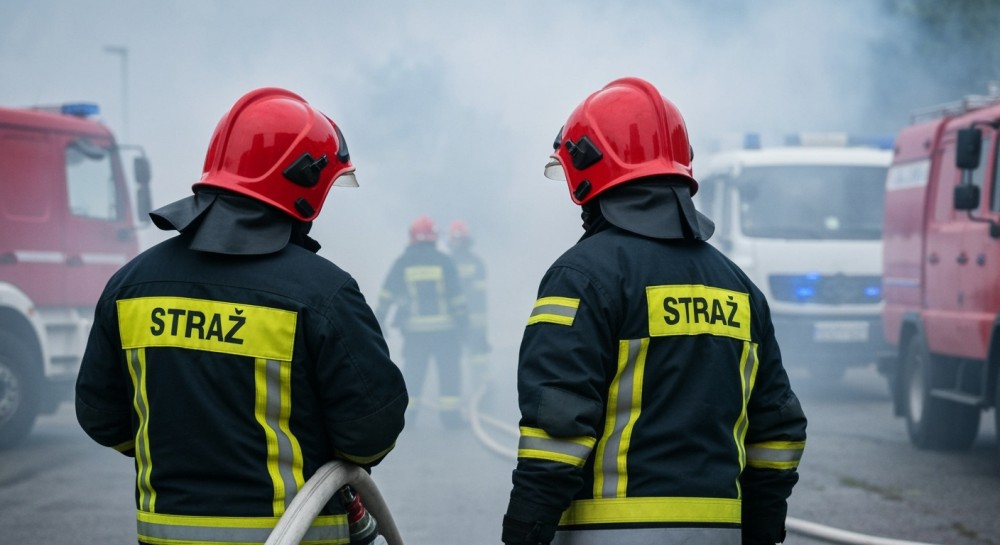 Pożar garażu w Opolu: strażacy szybko na miejscu akcji