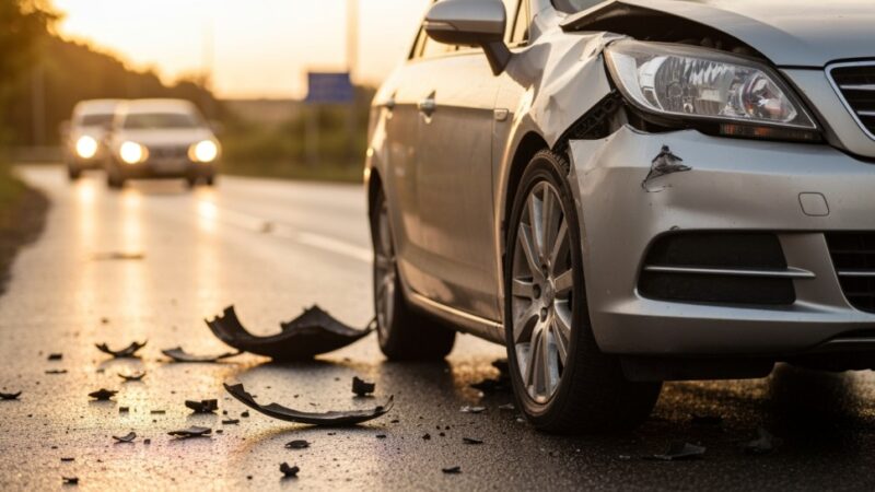 Kierowca zasnął za kierownicą, zjechał na przeciwległy pas i spowodował czołowe zderzenie