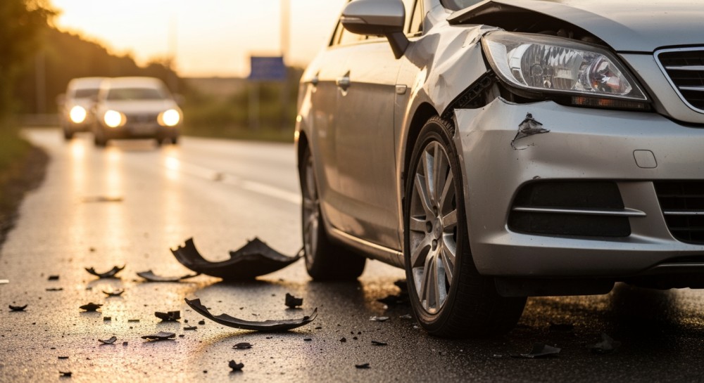 Kierowca zasnął za kierownicą, zjechał na przeciwległy pas i spowodował czołowe zderzenie