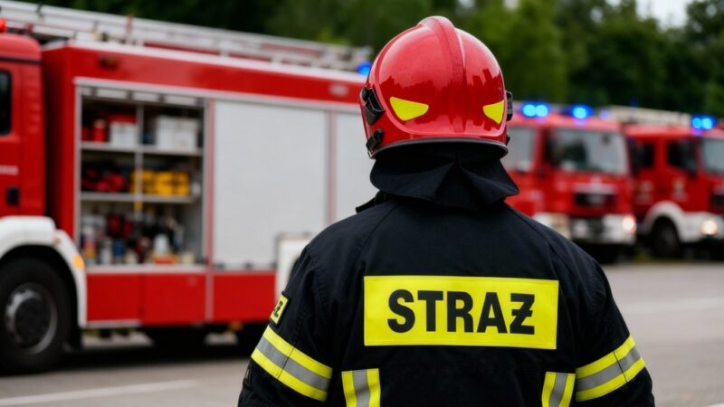 Nocne interwencje strażaków z Opola: wypadek i pożar w Szczepanowicach