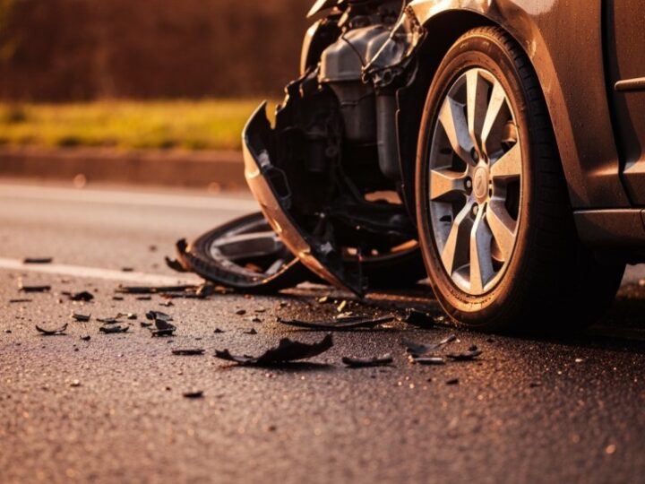 Dramatyczny wypadek na drodze krajowej nr 94: dwóch rannych w zderzeniu pojazdów