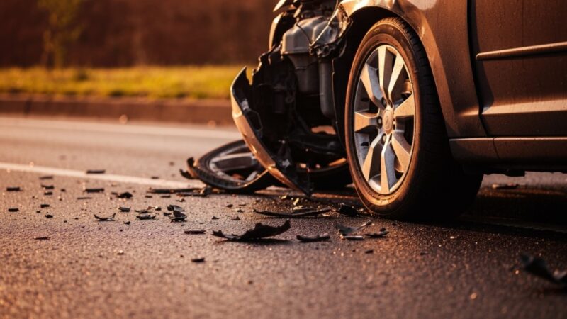 Dramatyczny wypadek na drodze krajowej nr 94: dwóch rannych w zderzeniu pojazdów