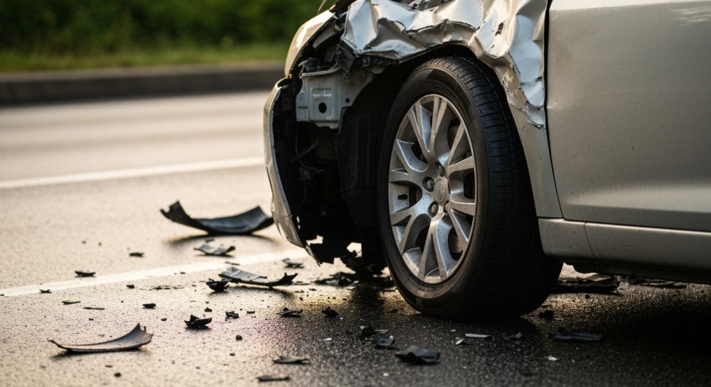 Wypadek na A4: Kierowca audi w szpitalu po zderzeniu z manem