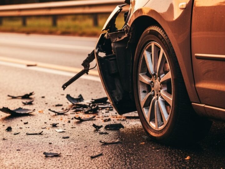 Nietrzeźwy kierowca w Grabczoku uderzył w drzewo, dzieci w szpitalu