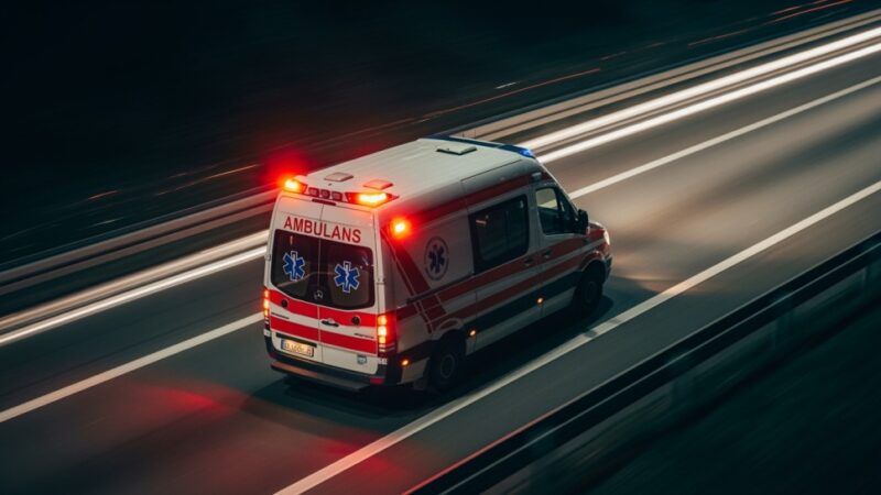 Strażak w akcji: Ratunek dla kierowcy w kryzysie