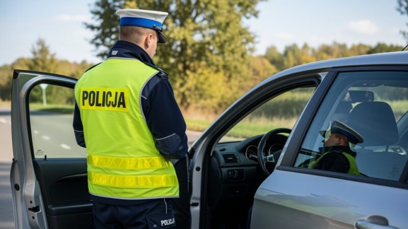 Drift na skrzyżowaniu: 2500 zł mandatu i utrata prawa jazdy