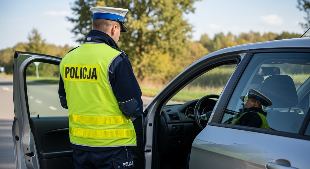 Drift na skrzyżowaniu: 2500 zł mandatu i utrata prawa jazdy
