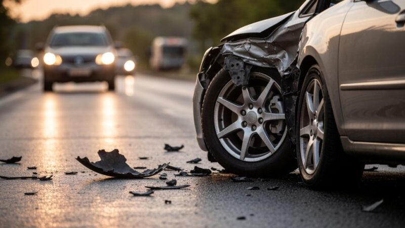 Kierowca bmw w szpitalu po zderzeniu z drzewem na trasie Bardno–Kubice
